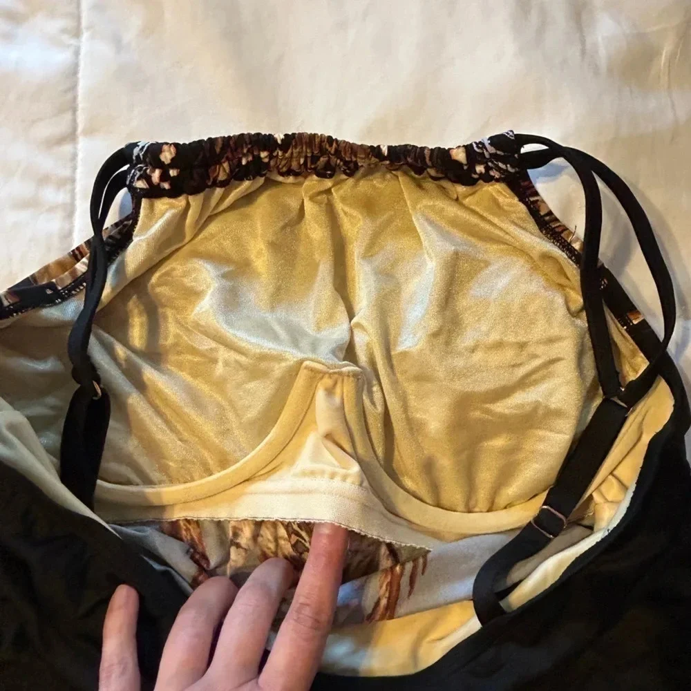 Miraclesuit Shoreline Tankini Top Size 12 Top Only - Picture 6 of 8